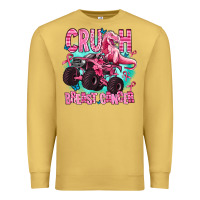 Antique Gold crush breast cancer Premium Sweatshirt - AdoDesignShop