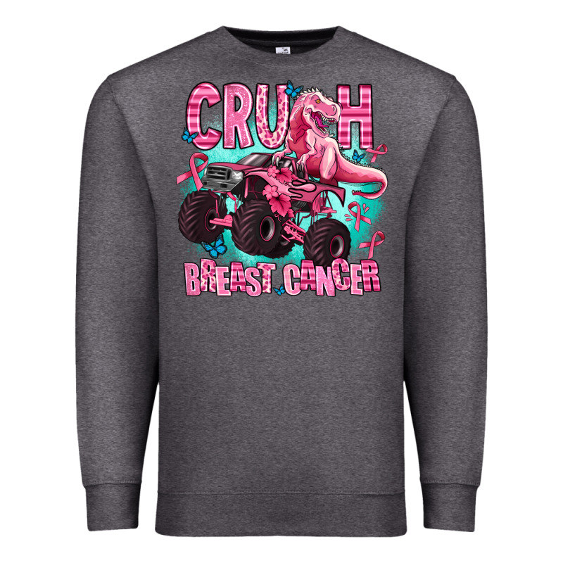 Crush Breast Cancer Premium Sweatshirt by AdoDesignShop | Teevron