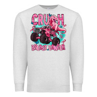 Oatmeal Heather crush breast cancer Premium Sweatshirt - AdoDesignShop
