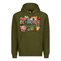 Army Green behavior specialist Premium Hoodie - MaliasSmallBusiness