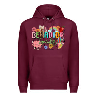 Burgundy behavior specialist Premium Hoodie - MaliasSmallBusiness