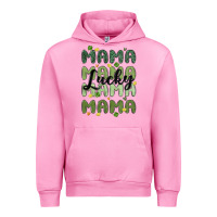 Fuchsia Pink lucky mama Urban Hoodie - MaliasSmallBusiness
