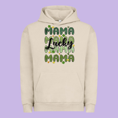 Lucky Mama Urban Hoodie Designed By Maliassmallbusiness