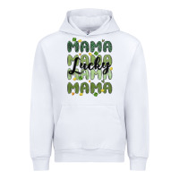 White lucky mama Urban Hoodie - MaliasSmallBusiness