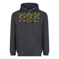 Smoke sunflowers and turquoise 16oz libbey glass Heavyweight Hoodie - HRA Design Shop