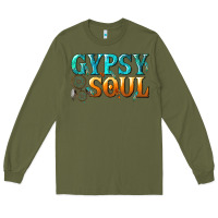 Army Green gypsy soul Long Sleeve Tee - texasbilliewilder