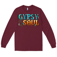 Burgundy gypsy soul Long Sleeve Tee - texasbilliewilder