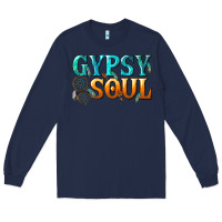 Navy gypsy soul Long Sleeve Tee - texasbilliewilder