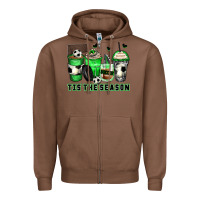 Chestnut tis' the season soccer coffee cups Zipper Hoodie - Zillion Design Studio