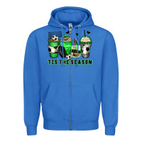True Royal tis' the season soccer coffee cups Zipper Hoodie - Zillion Design Studio