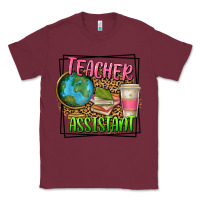 Burgundy teacher assistant Classic Tee - texasbilliewilder