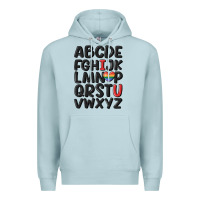 Blue Mist pride alphabet Premium Hoodie - MaliasSmallBusiness