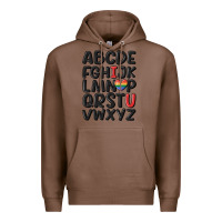 Chestnut pride alphabet Premium Hoodie - MaliasSmallBusiness