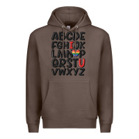 Coffee pride alphabet Premium Hoodie - MaliasSmallBusiness