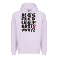 Lilac pride alphabet Premium Hoodie - MaliasSmallBusiness