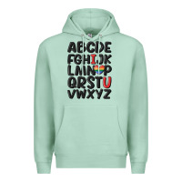 Seafoam pride alphabet Premium Hoodie - MaliasSmallBusiness