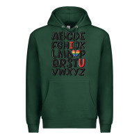 Sports Green pride alphabet Premium Hoodie - MaliasSmallBusiness