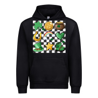 Black checker board lucky charms Urban Hoodie - MaliasSmallBusiness