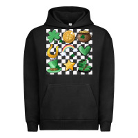 Pigment Black checker board lucky charms Urban Hoodie - MaliasSmallBusiness