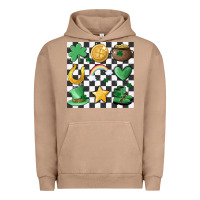 Pigment Burro checker board lucky charms Urban Hoodie - MaliasSmallBusiness