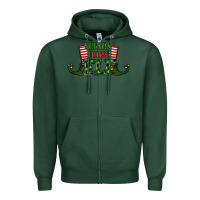 Sports Green santa's cutest elf christmas Zipper Hoodie - RanaPortraitStore