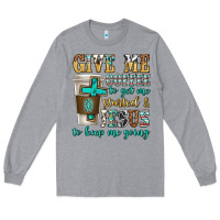 Heather Grey give me coffee to get me started Long Sleeve Tee - texasbilliewilder