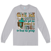 Moon Dust give me coffee to get me started Long Sleeve Tee - texasbilliewilder