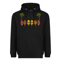 Black 1hello summer Heavyweight Hoodie - CowhideDigitalArt