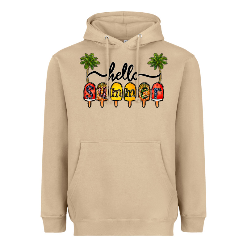 1hello Summer Heavyweight Hoodie by CowhideDigitalArt | Teevron
