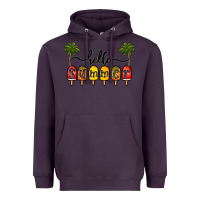 Plum 1hello summer Heavyweight Hoodie - CowhideDigitalArt