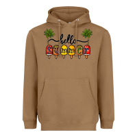 Toasted Coconut 1hello summer Heavyweight Hoodie - CowhideDigitalArt