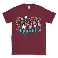 Burgundy dental hygienist Classic Tee - Zillion Design Studio