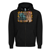 Black life is better with a cockapoo Zipper Hoodie - RanaPortraitStore