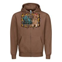 Chestnut life is better with a cockapoo Zipper Hoodie - RanaPortraitStore