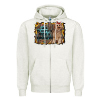 Oatmeal Heather life is better with a cockapoo Zipper Hoodie - RanaPortraitStore