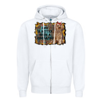 White life is better with a cockapoo Zipper Hoodie - RanaPortraitStore