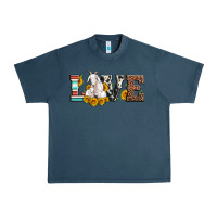 Midnight Navy love goats serape cowhide leopard goat family Urban Heavy Tee - Artiststas