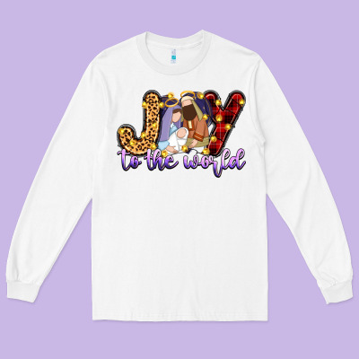 Joy To The World Long Sleeve Tee Designed By Zillion Design Studio