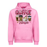 Fuchsia Pink coffee please Urban Hoodie - MaliasSmallBusiness