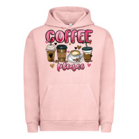 Pigment Salmon coffee please Urban Hoodie - MaliasSmallBusiness