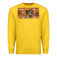 Leopard Cross Butterfly Sunflower Premium Sweatshirt | Teevron