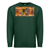 Sports Green leopard cross butterfly sunflower Premium Sweatshirt - JahusDesignShop