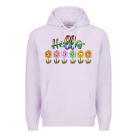 Lilac hello spring Premium Hoodie - MaliasSmallBusiness