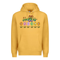 Mustard hello spring Premium Hoodie - MaliasSmallBusiness