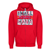 Red small business mama Zipper Hoodie - texasbilliewilder