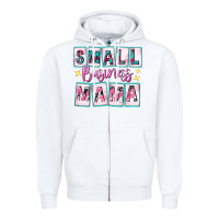 White small business mama Zipper Hoodie - texasbilliewilder