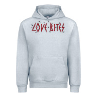 Heather Grey love bites Urban Hoodie - MaliasSmallBusiness
