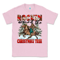 Bubblegum Pink Rockin Around The Christmas Tree Rodeo Classic Tee - FaDigitalArtStudio