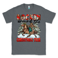 Charcoal Heather Rockin Around The Christmas Tree Rodeo Classic Tee - FaDigitalArtStudio