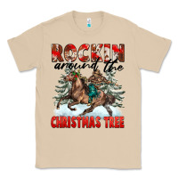 Mushroom Rockin Around The Christmas Tree Rodeo Classic Tee - FaDigitalArtStudio